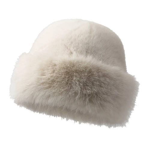Winter Fashion Faux Fur Bucket Hat